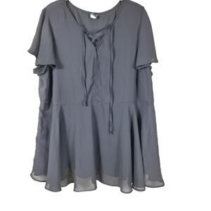 Torrid women's blouse black size 2